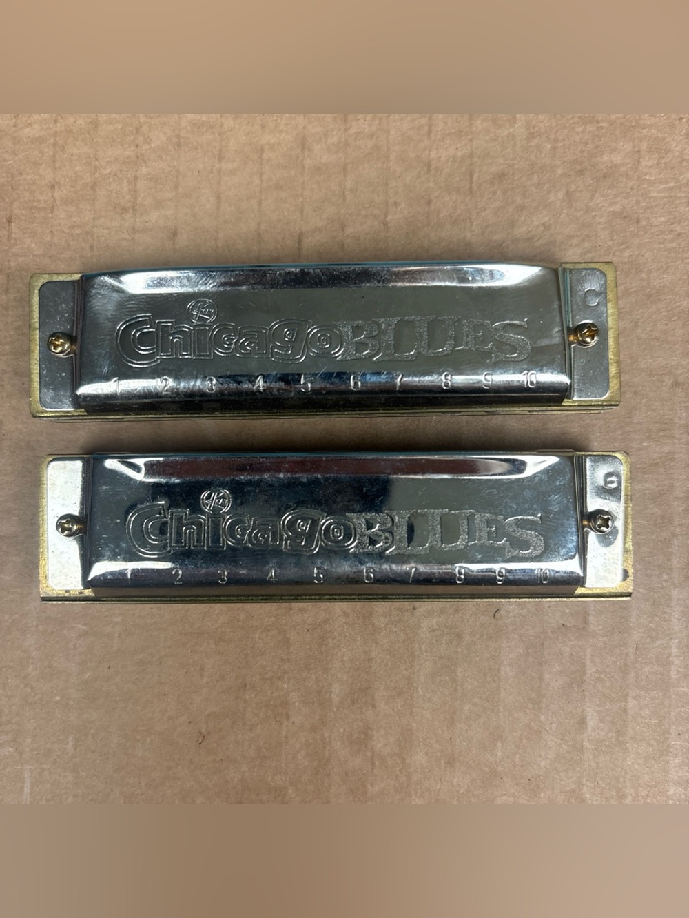 Kay Harmonica Chicago Blues Lot of 2 Key of C G Musical Instrument Collectible